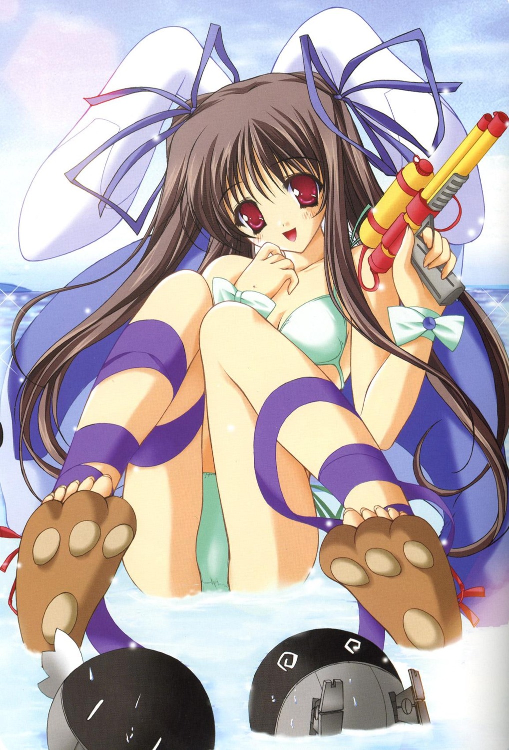 animal_ears, bikini, bunny_ears, moekibara_fumitake, piz, purism_egoist, screening, swimsuits