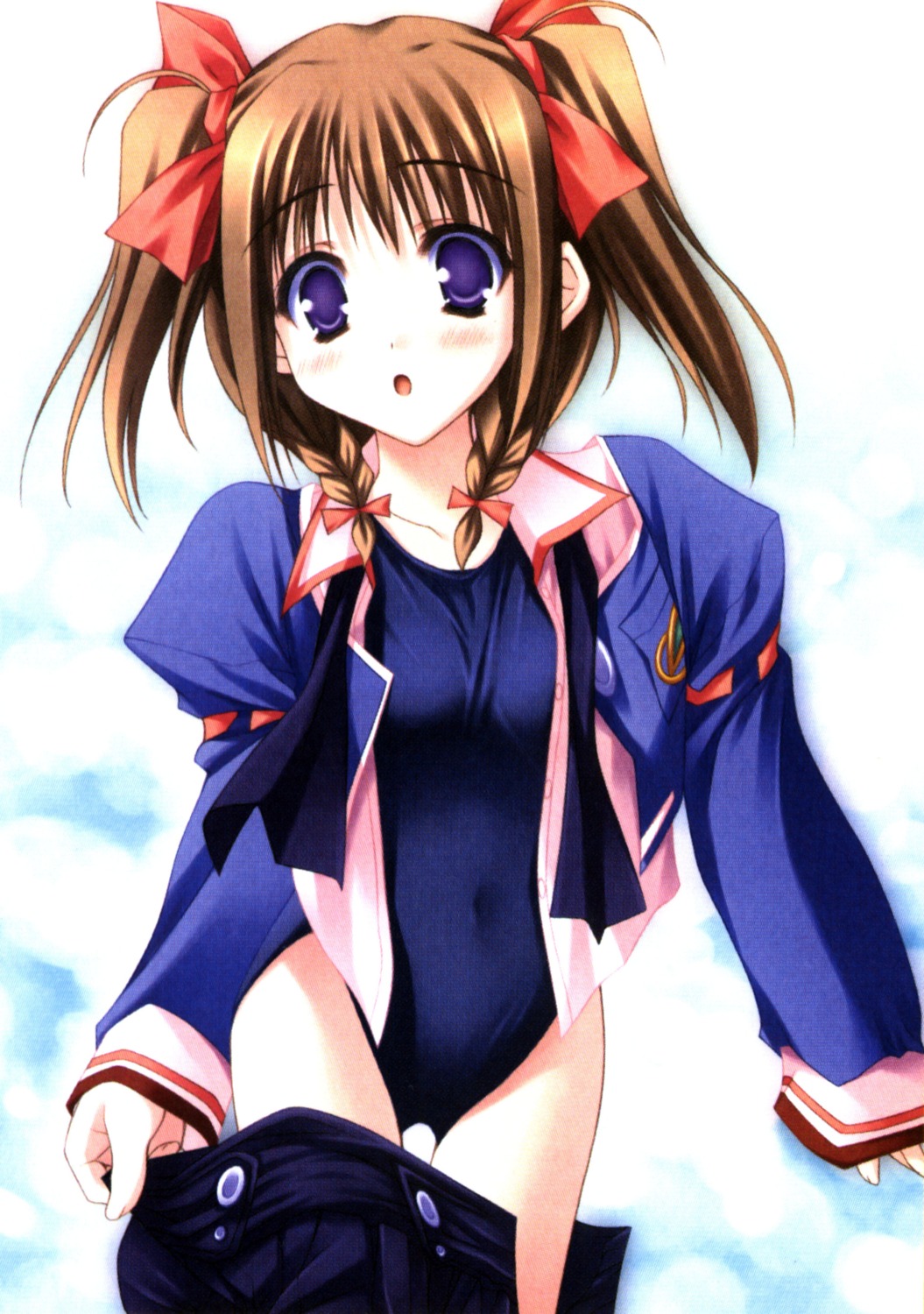 lump_of_sugar, moekibara_fumitake, nursery_rhyme, school_swimsuit, screening, seifuku, swimsuits, tomoe_makina