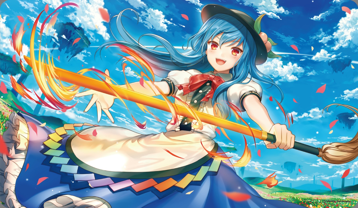 hinanawi_tenshi, kikugetsu, sword, touhou
