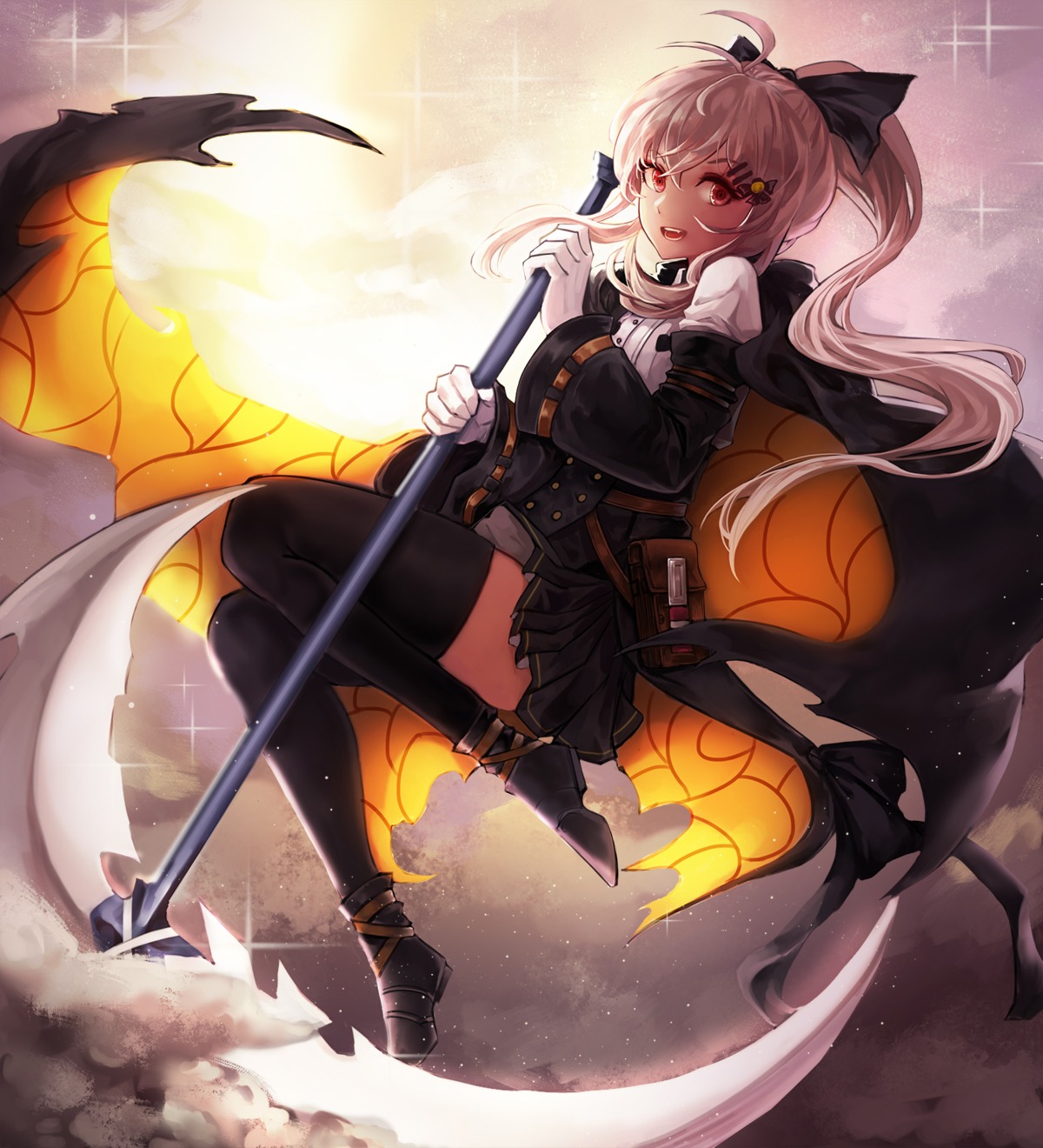 girls_frontline, iws-2000_(girls_frontline), kibellin, thighhighs, weapon