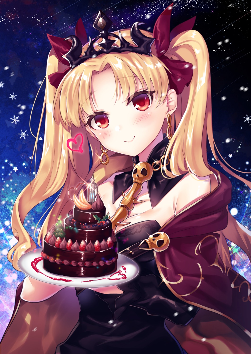 cleavage, dress, ereshkigal_(fate), fate/grand_order, kirasaki