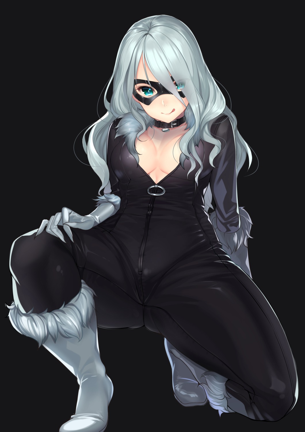 black_cat_(marvel), bodysuit, cleavage, kagematsuri, marvel