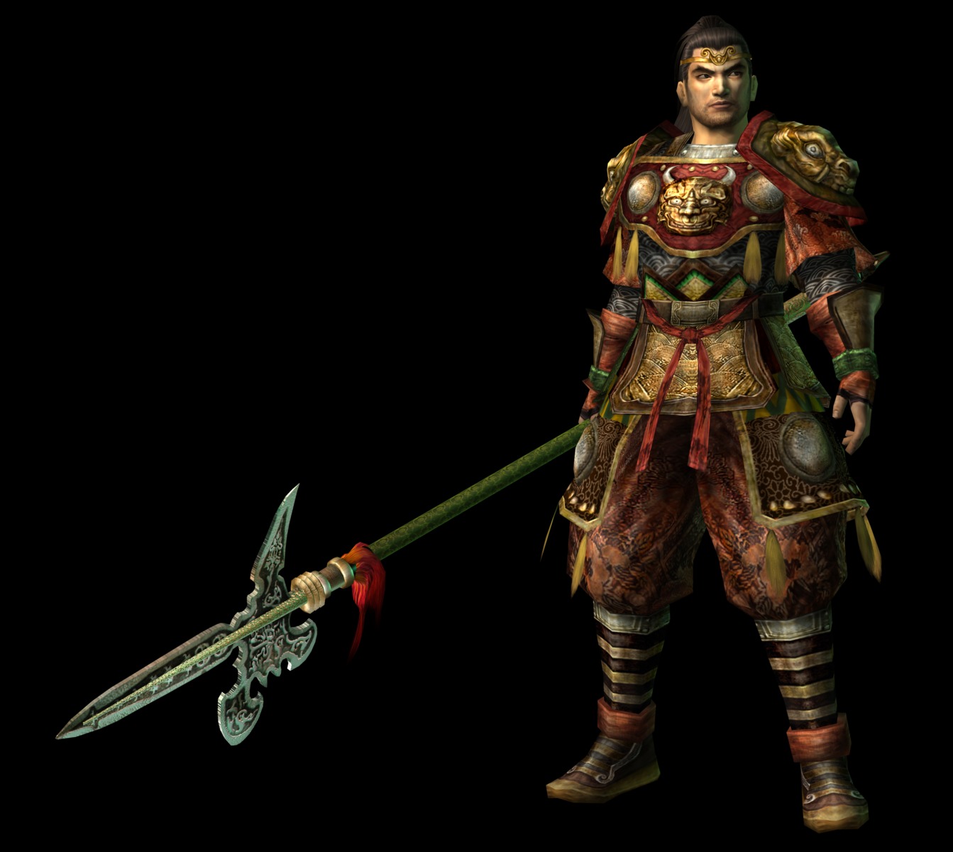 armor, cg, dynasty_warriors, dynasty_warriors_4, lu_meng, male, weapon