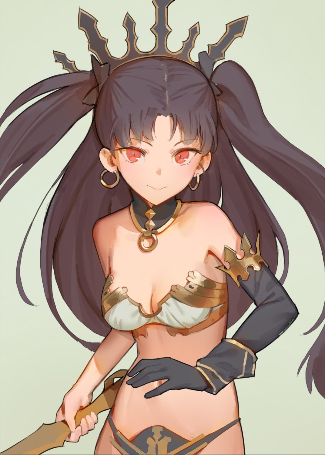 bikini_armor, cleavage, fate/grand_order, hks_(timbougami), ishtar_(fate), sword, toosaka_rin