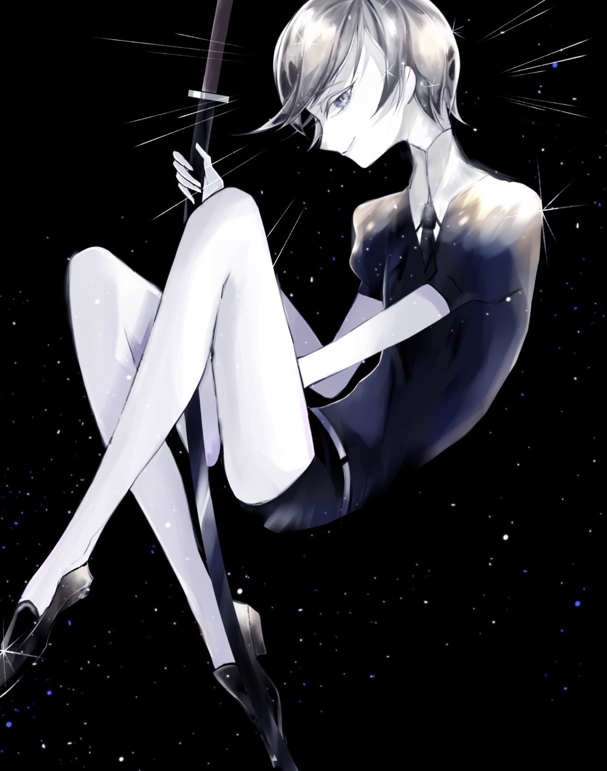 ashiya_yura, goshenite, houseki_no_kuni, sword