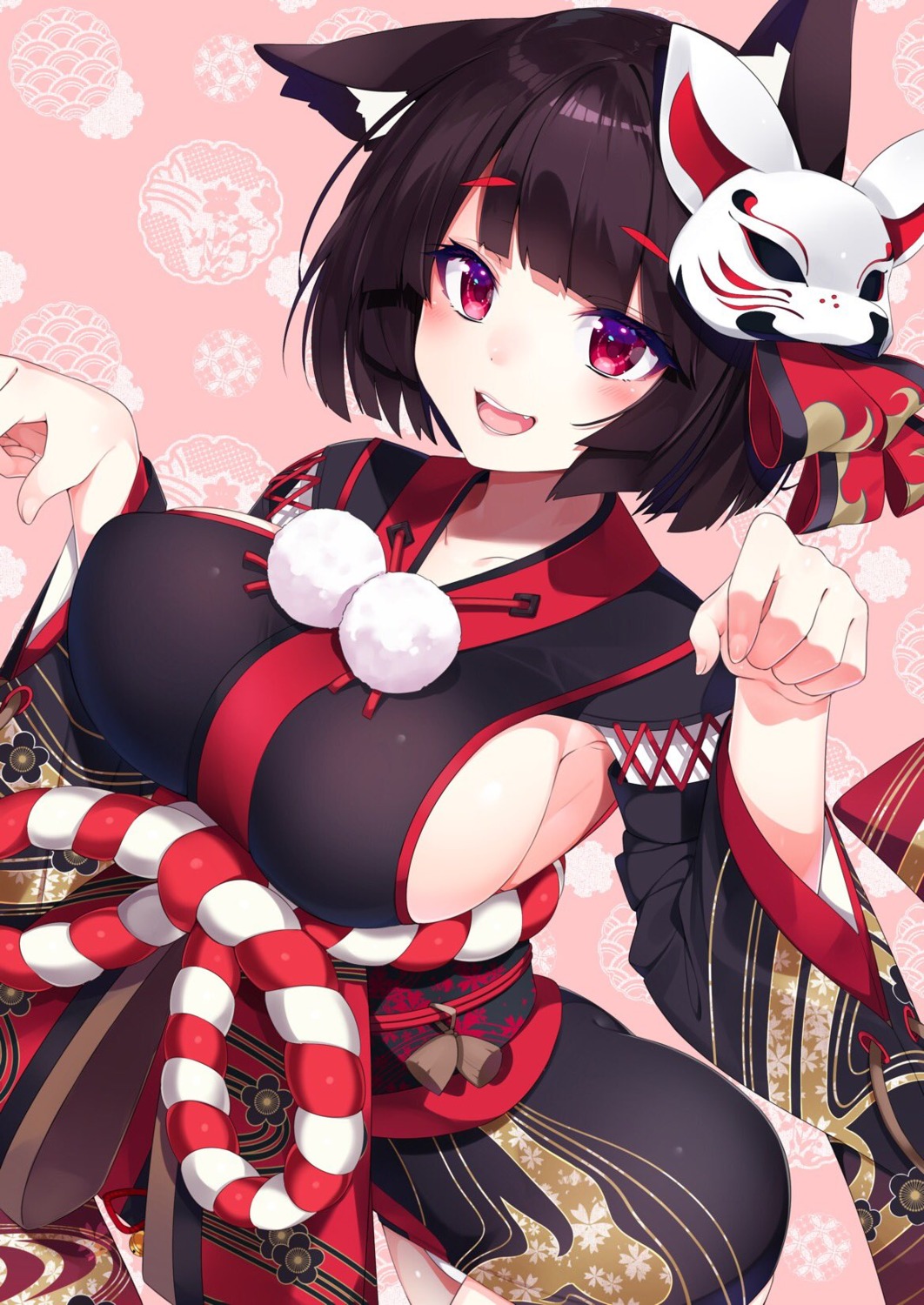 animal_ears, azur_lane, japanese_clothes, nezumi_doshi, yamashiro_(azur_lane)