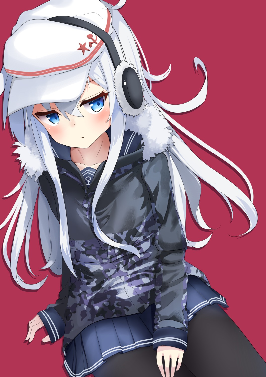 hibiki_(kancolle), kantai_collection, odeclea, pantyhose, seifuku, verniy_(kancolle)
