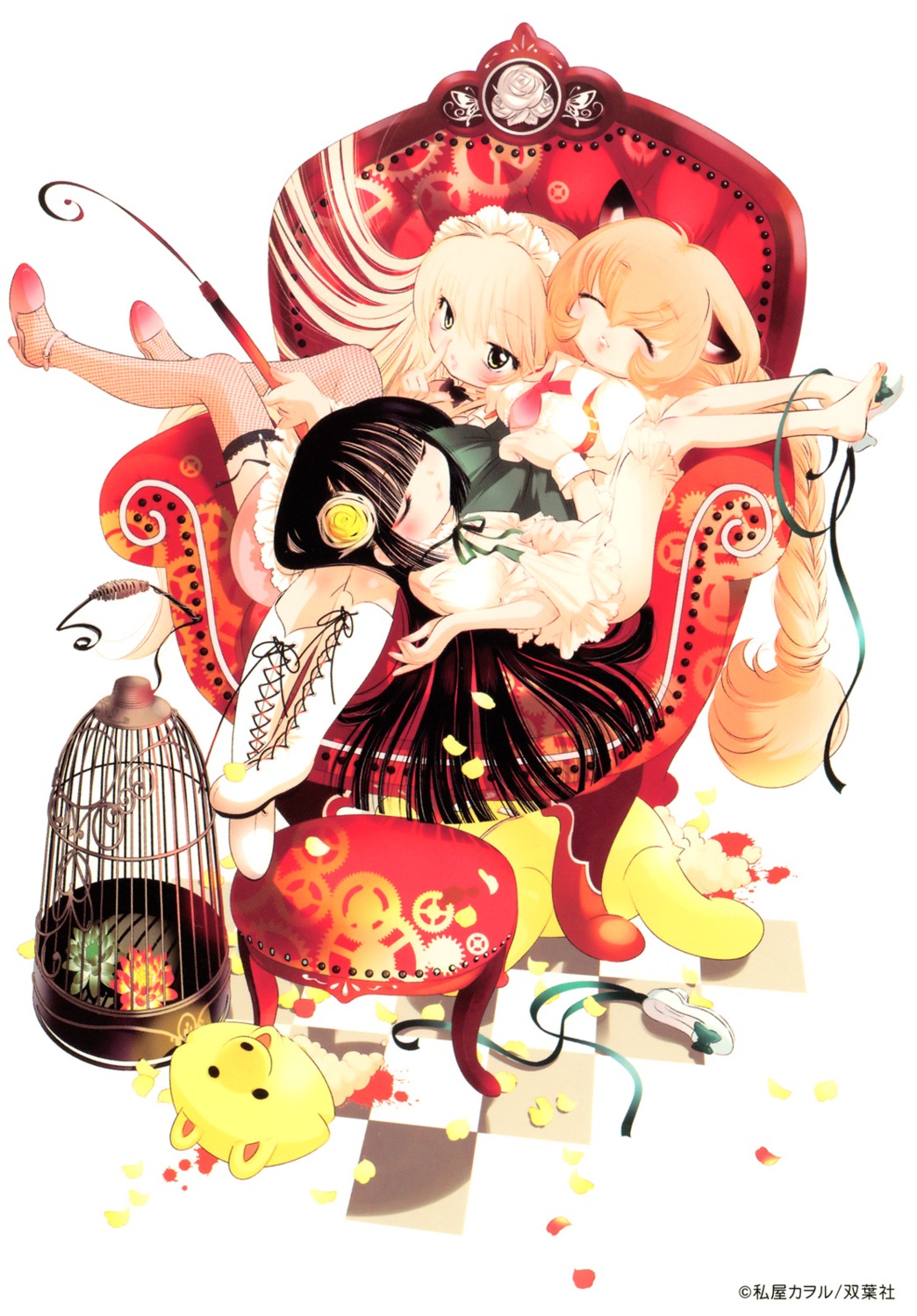 kagami_kuro, kodomo_no_jikan, kokonoe_rin, lolita_fashion, usa_mimi, watashiya_kaworu