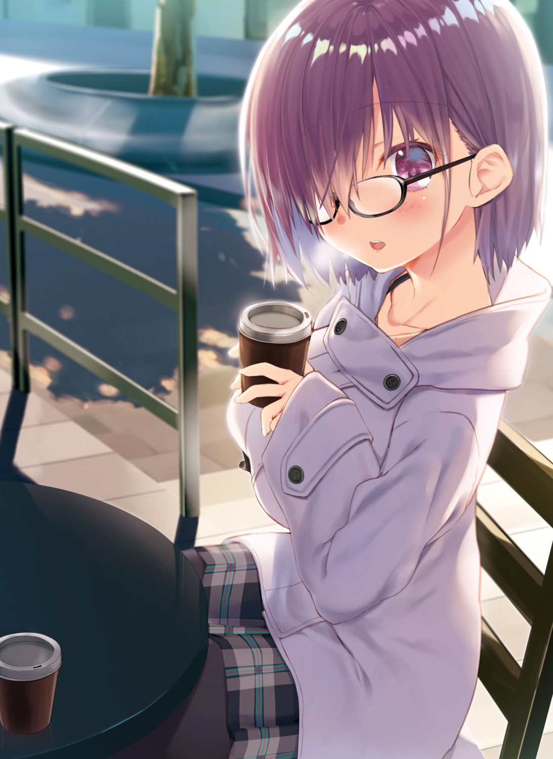 fate/grand_order, kagome, mash_kyrielight, megane, pantyhose