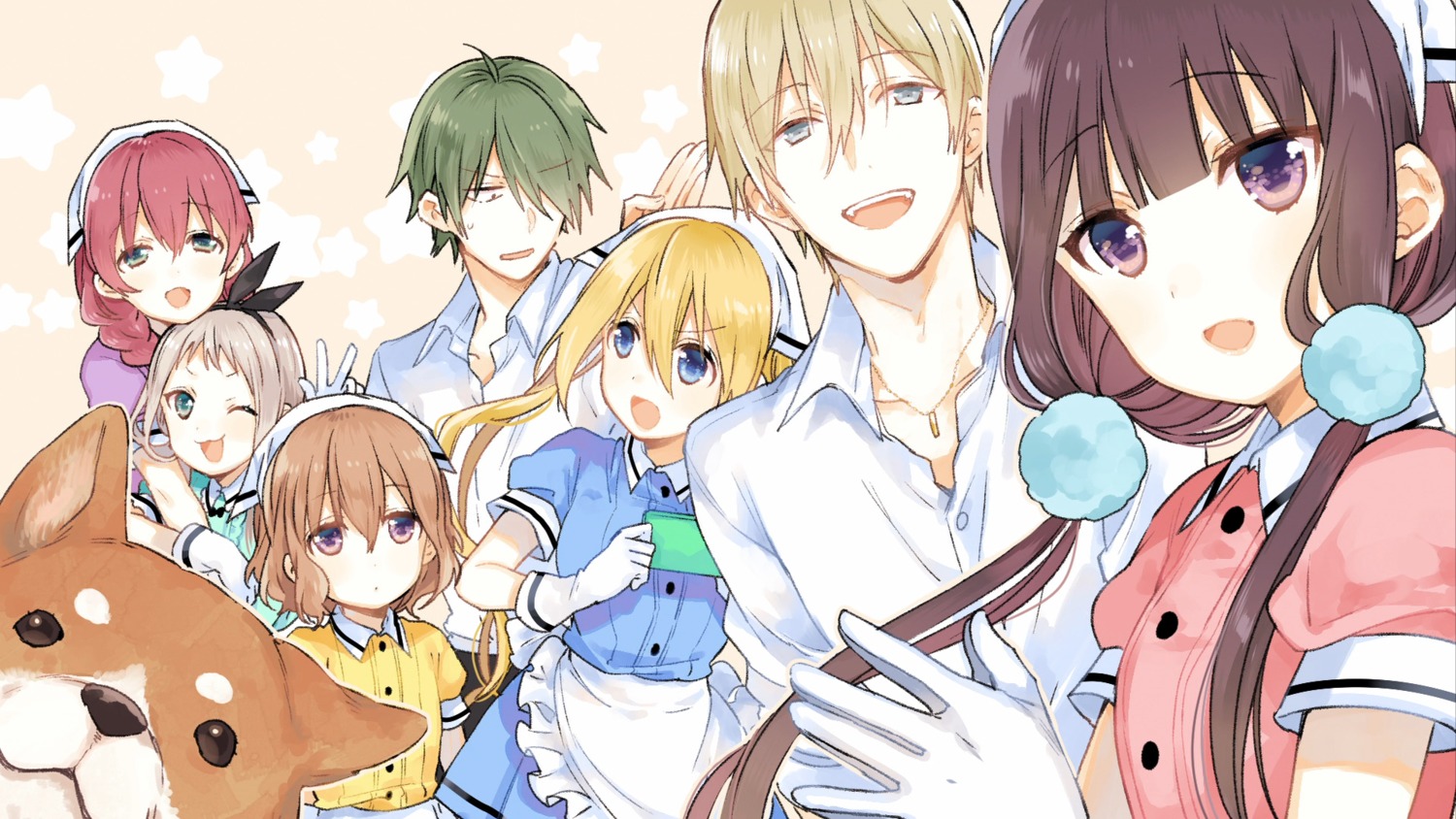akizuki_kouyou, amano_miu, blend_s, dino_(blend_s), endcard, hinata_kaho, hoshikawa_mafuyu, kanzaki_hideri