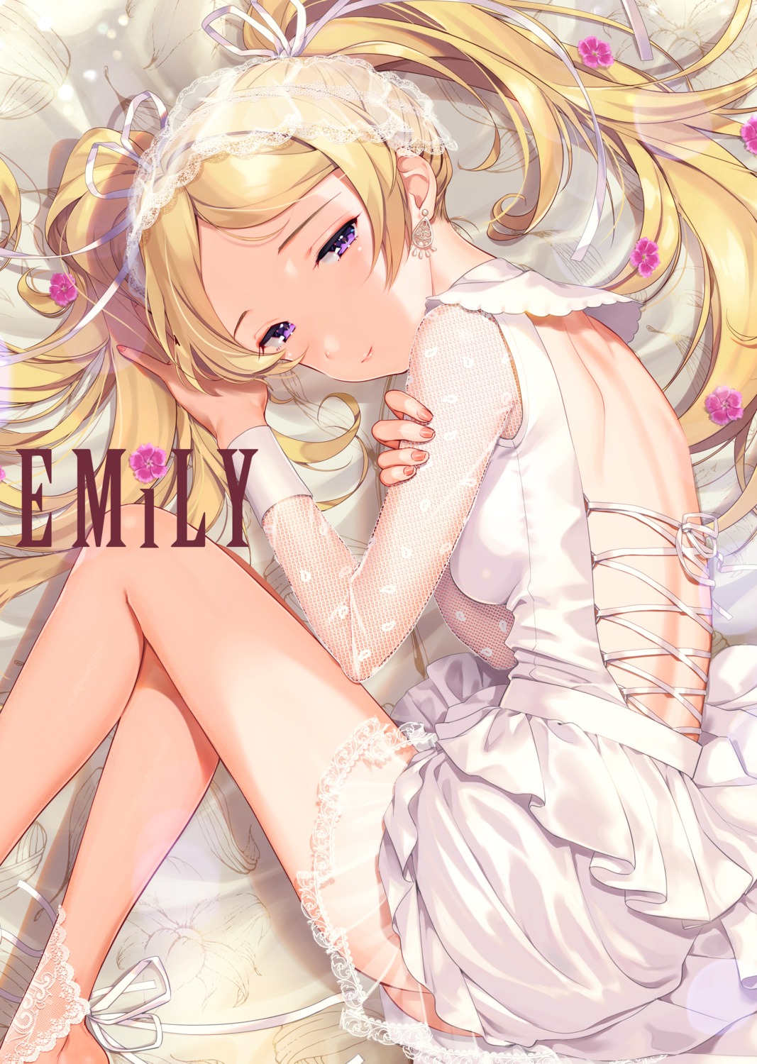 ass, dress, emily_stewart, fishnets, joey_koguma, see_through, the_idolm@ster, the_idolm@ster_million_live!