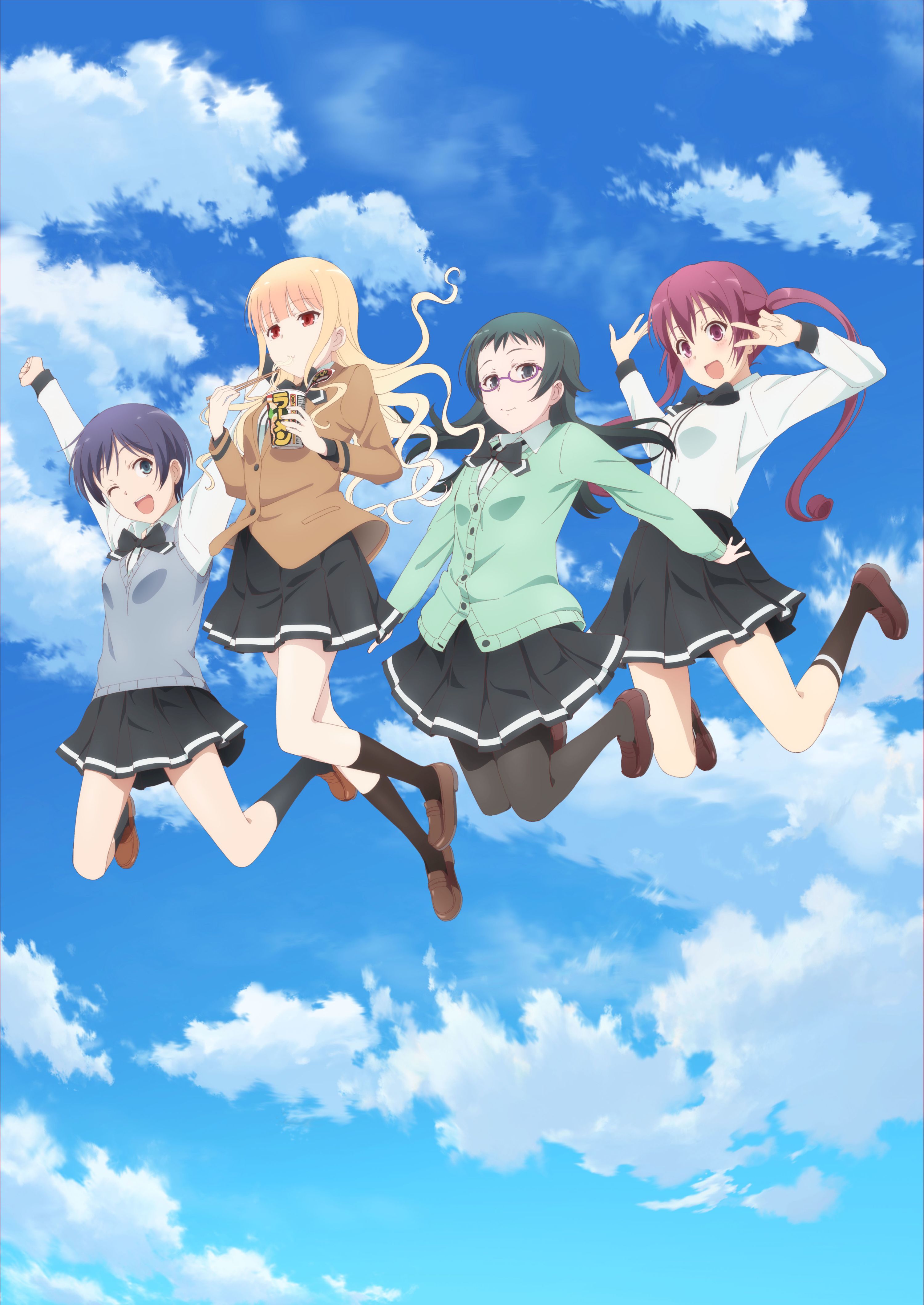 koizumi-san, megane, nakamura_misa, osawa_yuu, pantyhose, ramen_daisuki_koizumi-san, seifuku, sweater, takahashi_jun