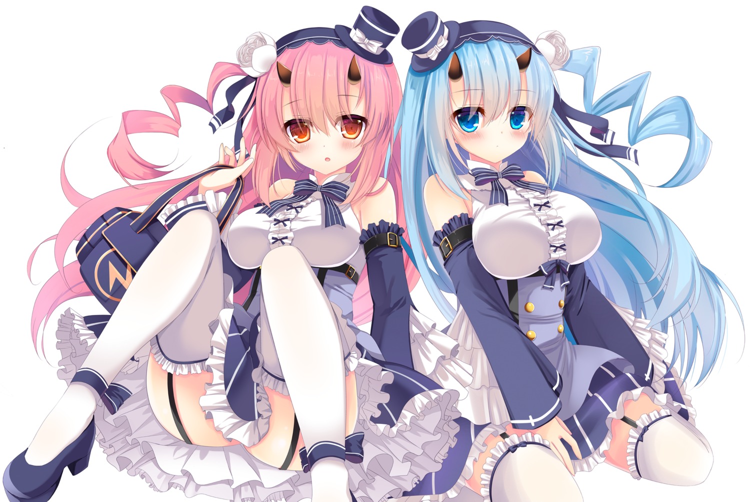 azur_lane, heels, horns, stockings, thighhighs, yuziki_hina