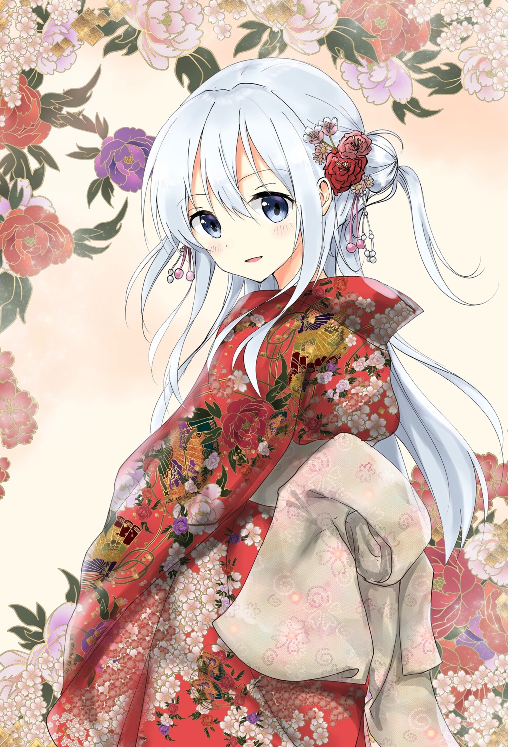 hibiki_(kancolle), kantai_collection, kimono, uzuki_tsukuyo