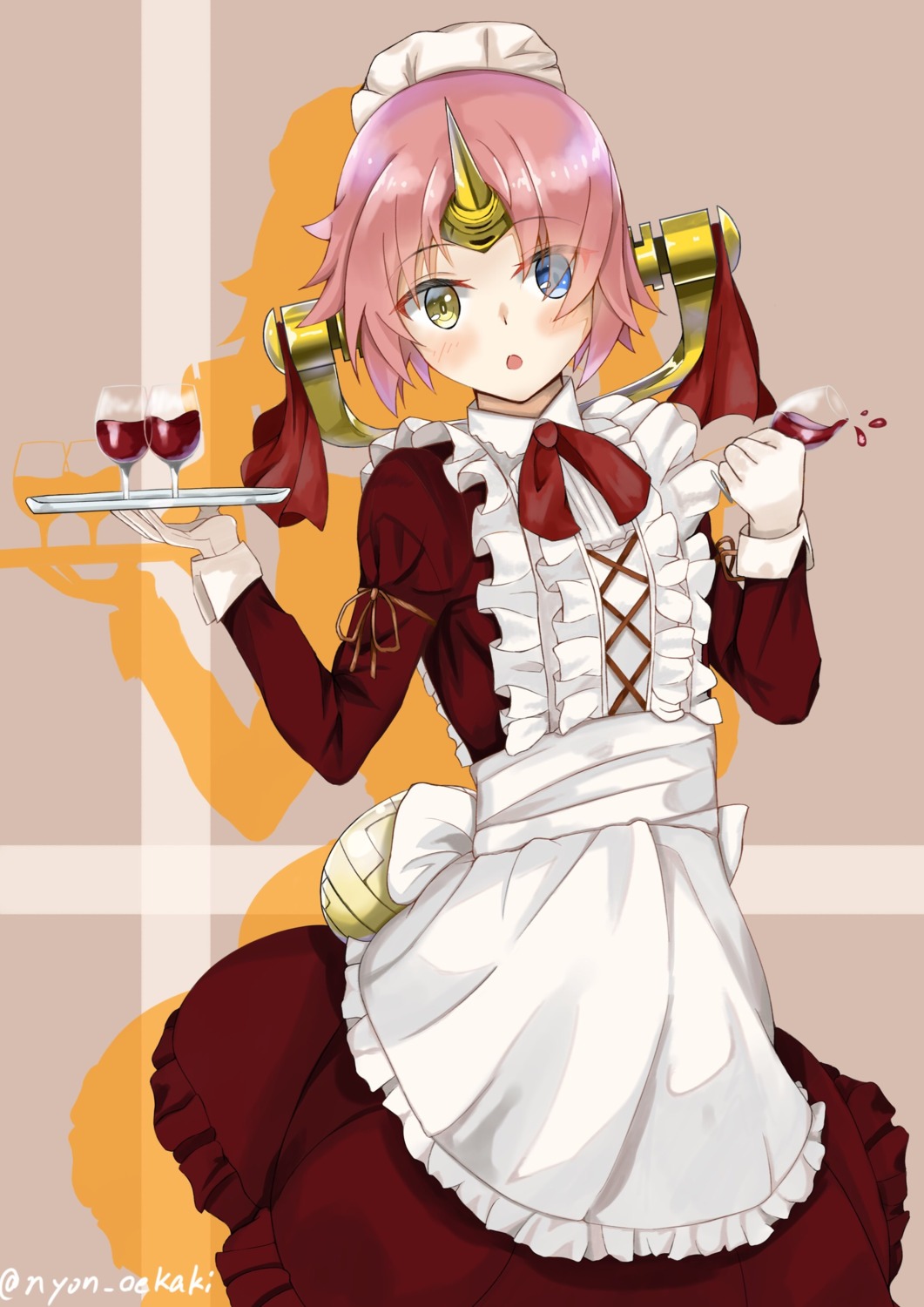 fate/apocrypha, fate/grand_order, fate/stay_night, frankenstein's_monster_(fate), heterochromia, horns, maid, nyoon