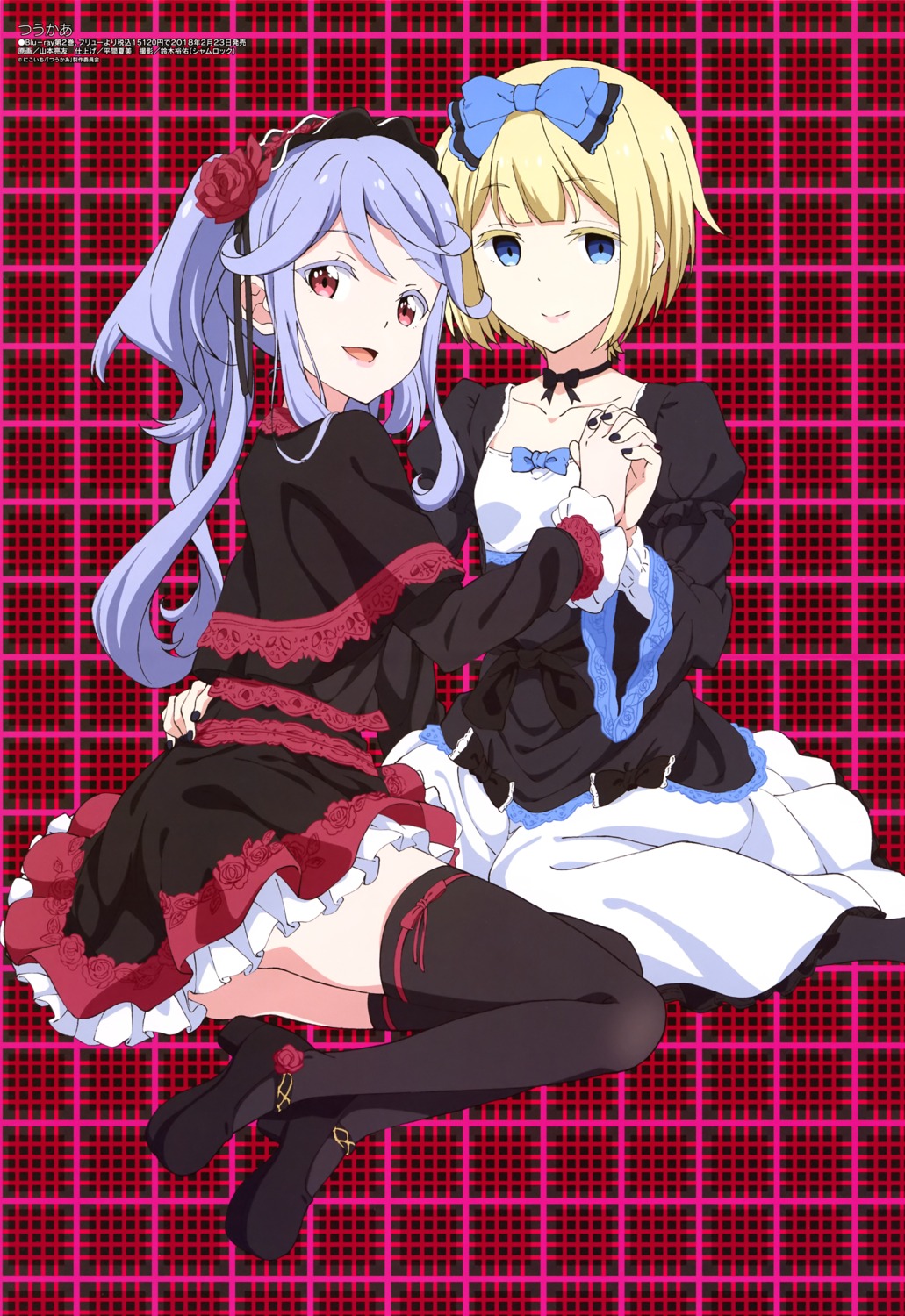 amano_arisu, dress, gothic_lolita, heels, itou_kurosu, lolita_fashion, thighhighs, twocar, yamamoto_akitomo