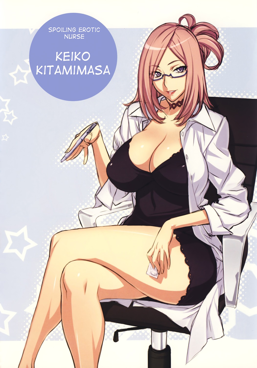 cleavage, dress, megane, uno_makoto