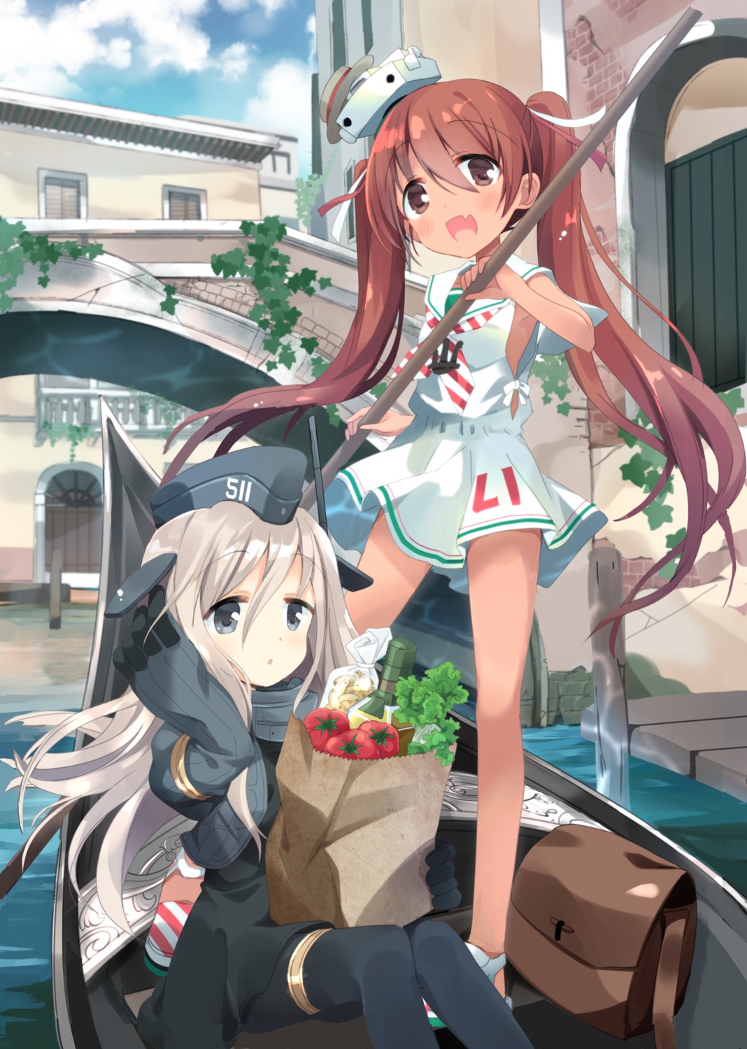 bodysuit, hizuki_yayoi, kantai_collection, libeccio_(kancolle), no_bra, u-511