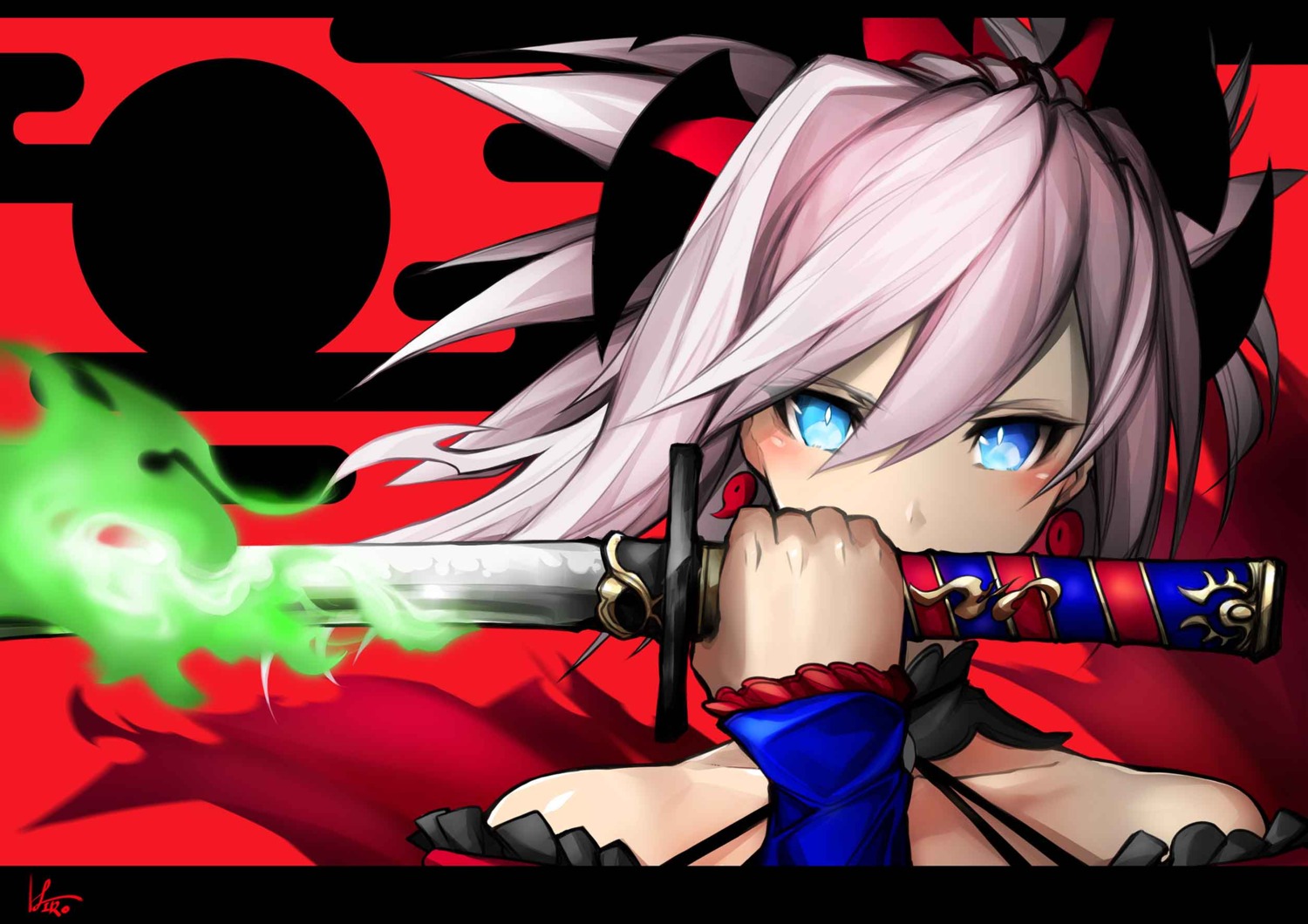 fate/grand_order, hiro_(yuto_noirm08), miyamoto_musashi_(fate), sword