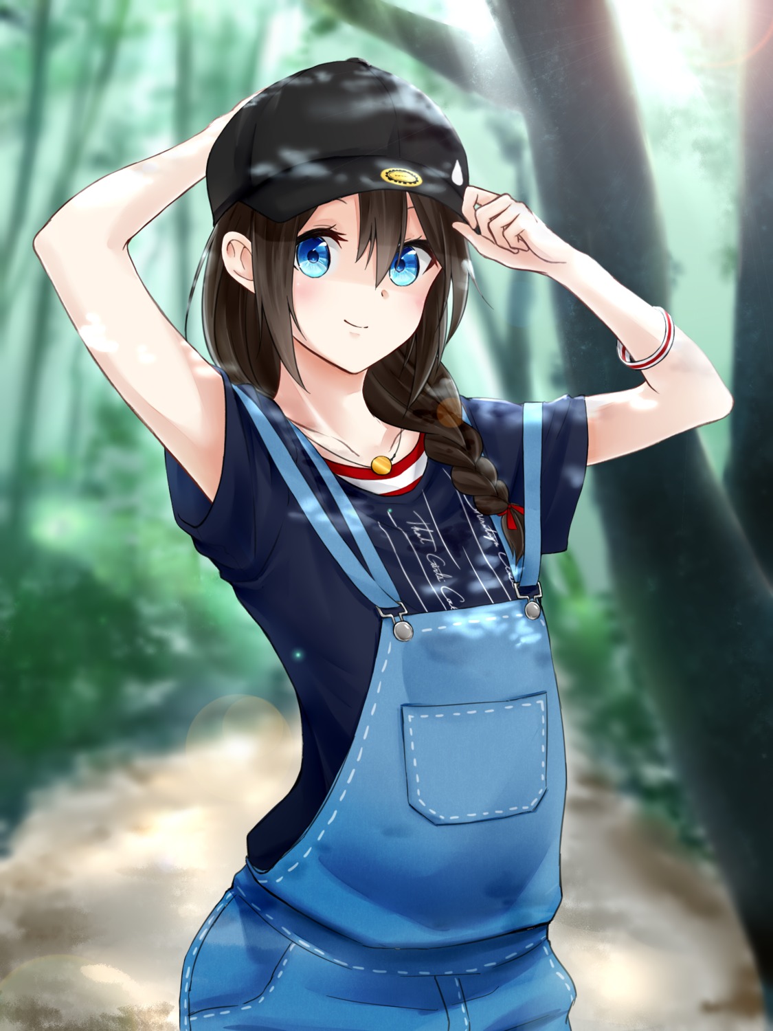 aoyashio_rin, kantai_collection, overalls, shigure_(kancolle)