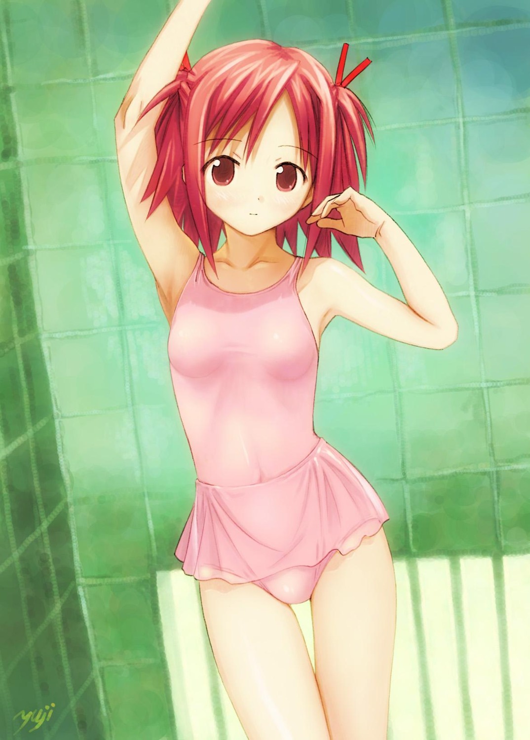 leotard, mahou_sensei_negima, sasaki_makie, yuuji