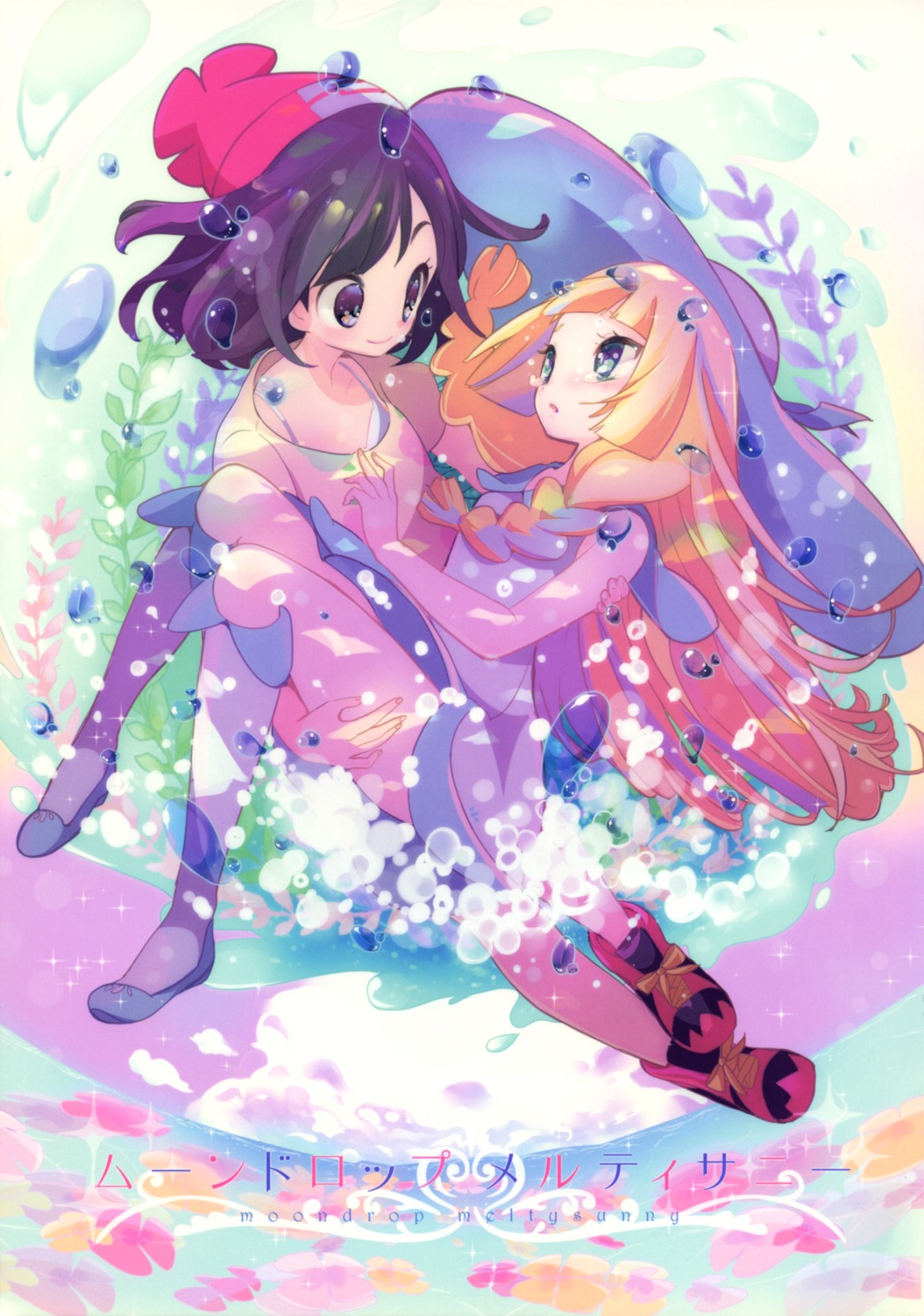 chorimokki, dress, lillie_(pokemon), mizuki_(pokemon), pokemon, pokemon_sm, pokemon_usum, yuri
