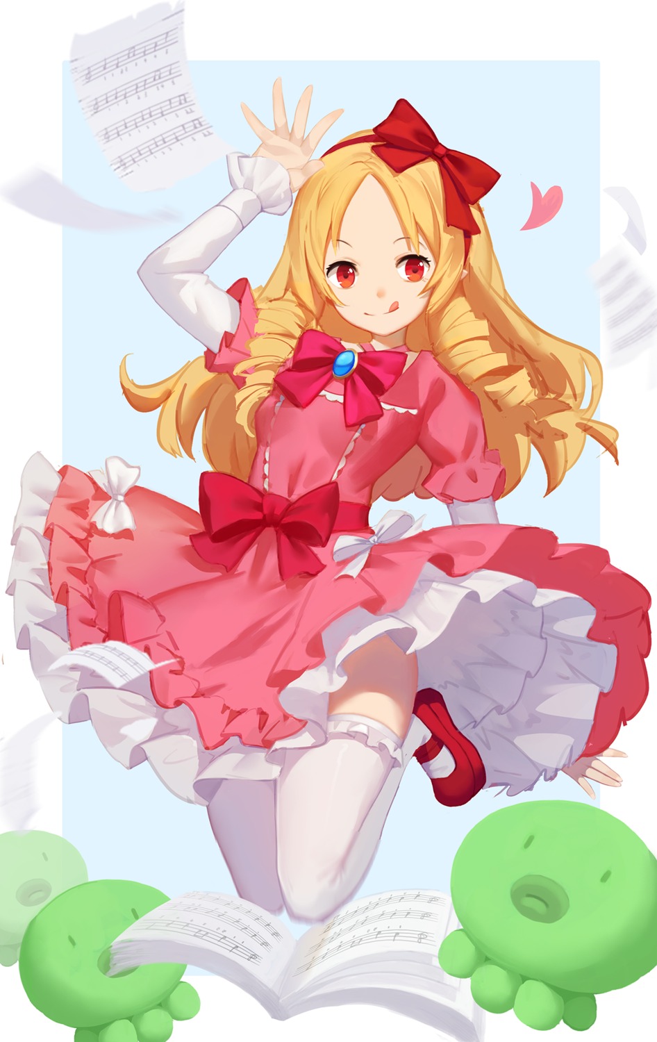 dress, eromanga-sensei, pointy_ears, sannye, thighhighs, yamada_elf