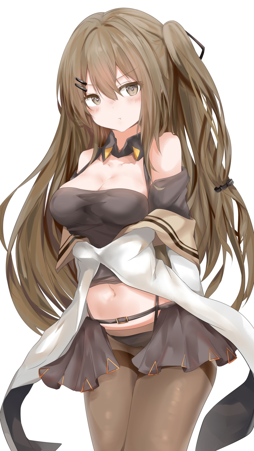 cleavage, girls_frontline, jutaku, k-2_(girls_frontline), pantsu, pantyhose