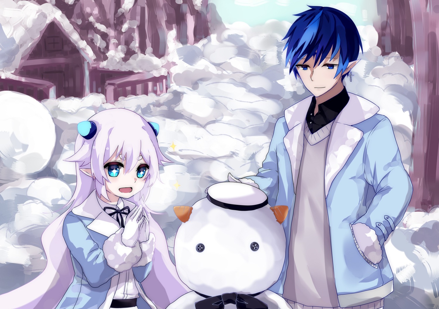 ciel_(elsword), elsword, lu_(elsword), pointy_ears, tagme