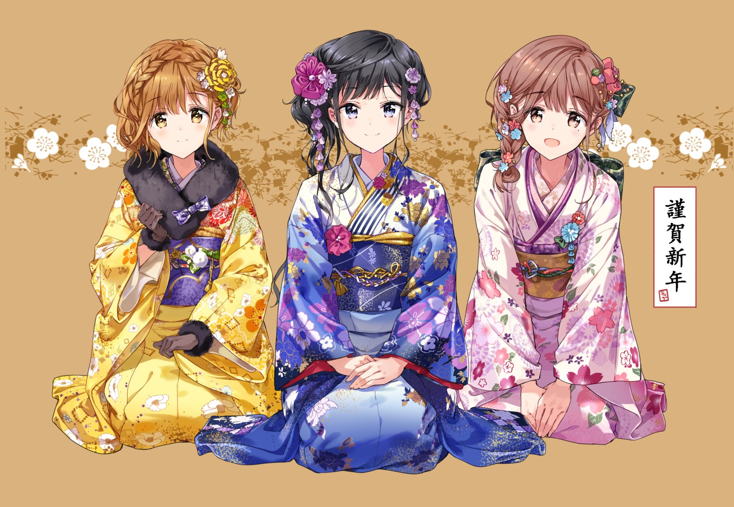 adagaki_aki, fujinomiya_neko, kimono, koiwai_yoshino, masamune-kun_no_revenge, tiv