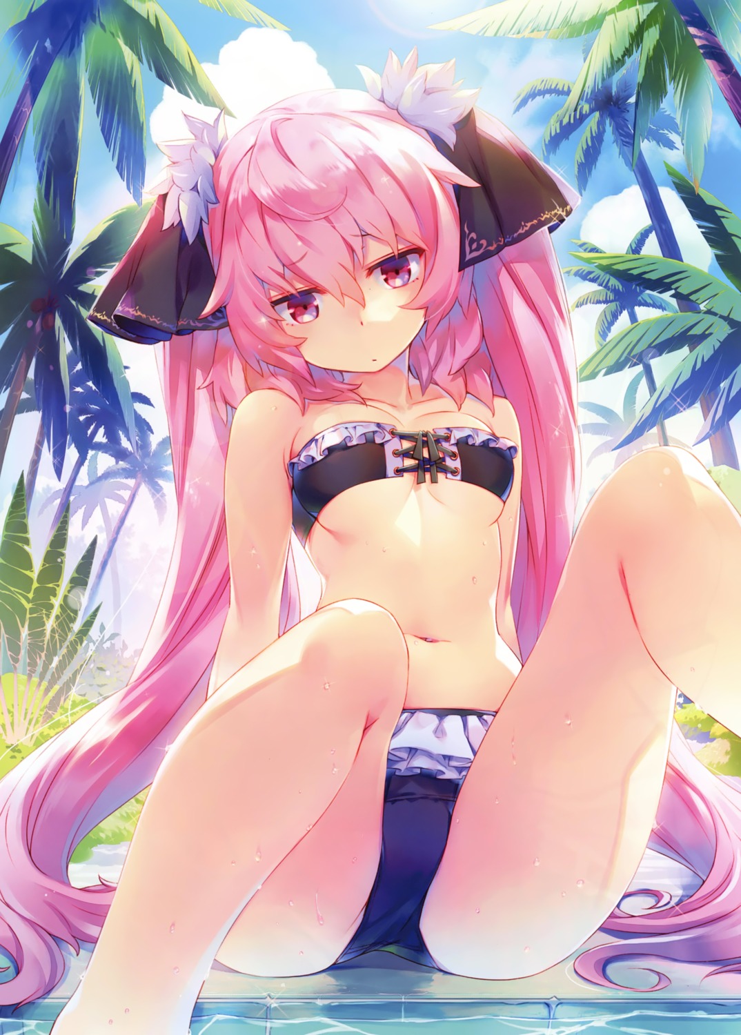 bikini, cleavage, sumaki_shungo, swimsuits, to_heart_2_dungeon_travelers_2, underboob, wet