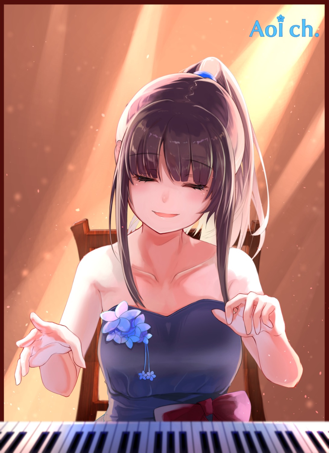 aoi_ch., date_(artist), dress, fuji_aoi