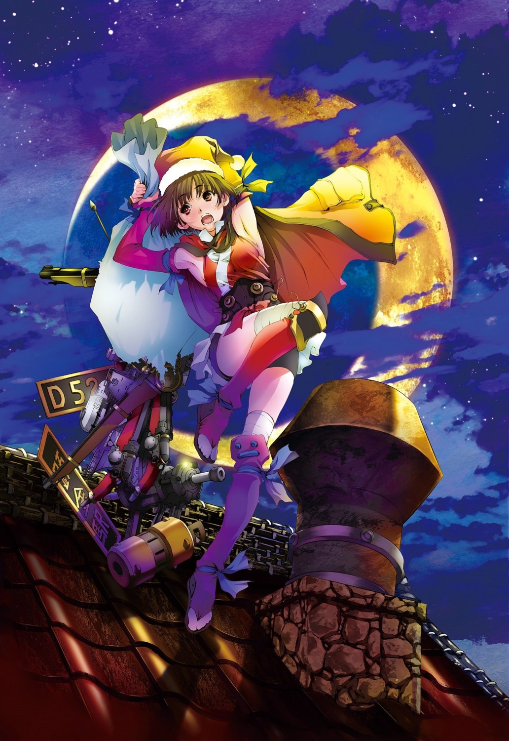 bandages, christmas, koutetsujou_no_kabaneri, mikimoto_haruhiko, mumei