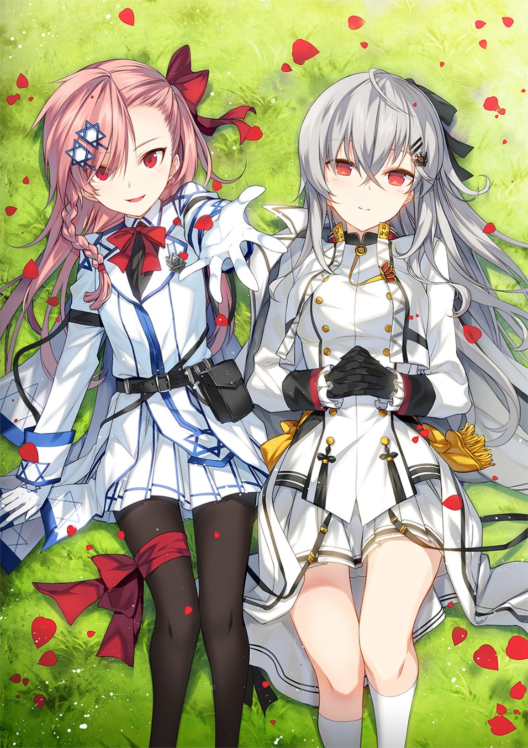 girls_frontline, iws-2000_(girls_frontline), negev_(girls_frontline), pantyhose, ress, uniform