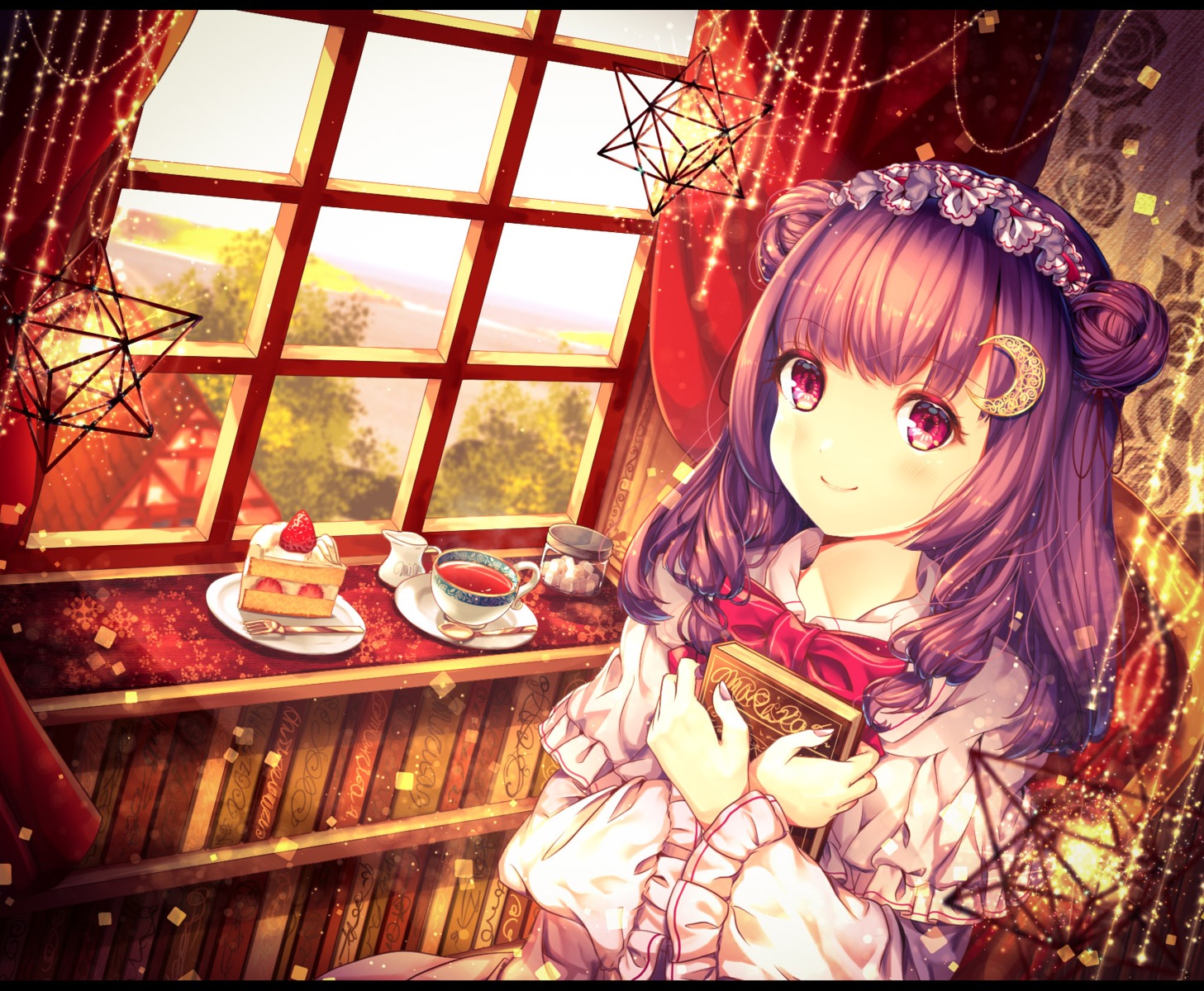 chiyu_(kumataro0x0), patchouli_knowledge, touhou