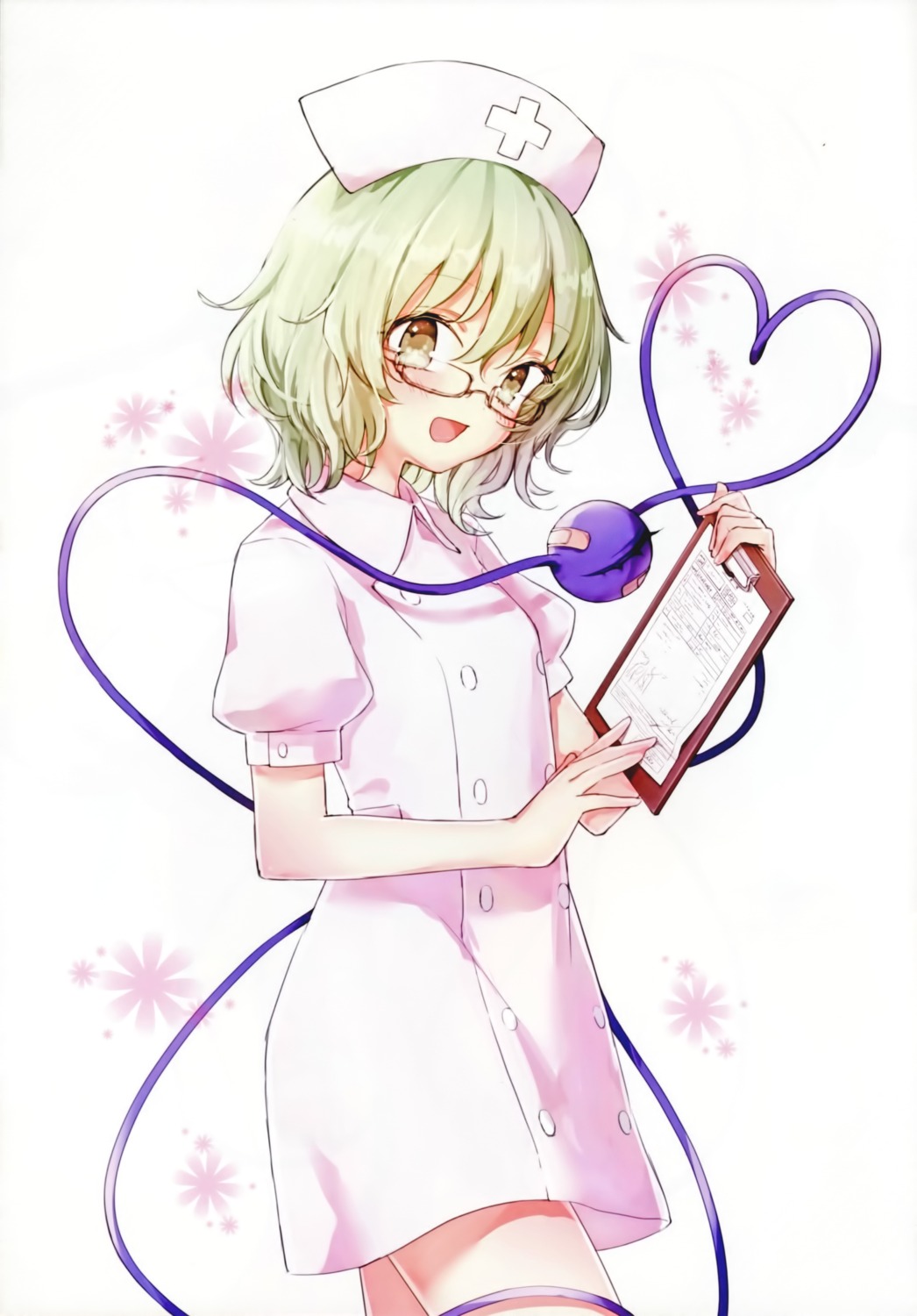 honotai, komeiji_koishi, megane, nurse, ponopp, touhou