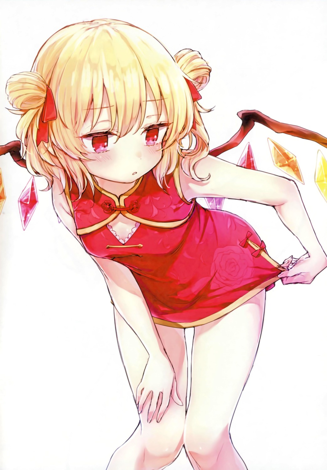 chinadress, flandre_scarlet, honotai, ponopp, touhou, wings