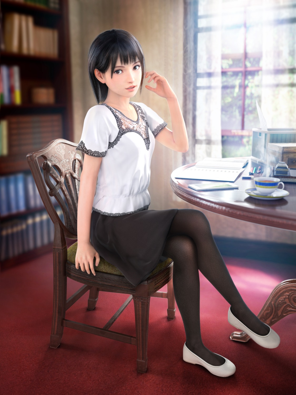 cg, pantyhose, shinjou_chisato, summer_lesson, tagme