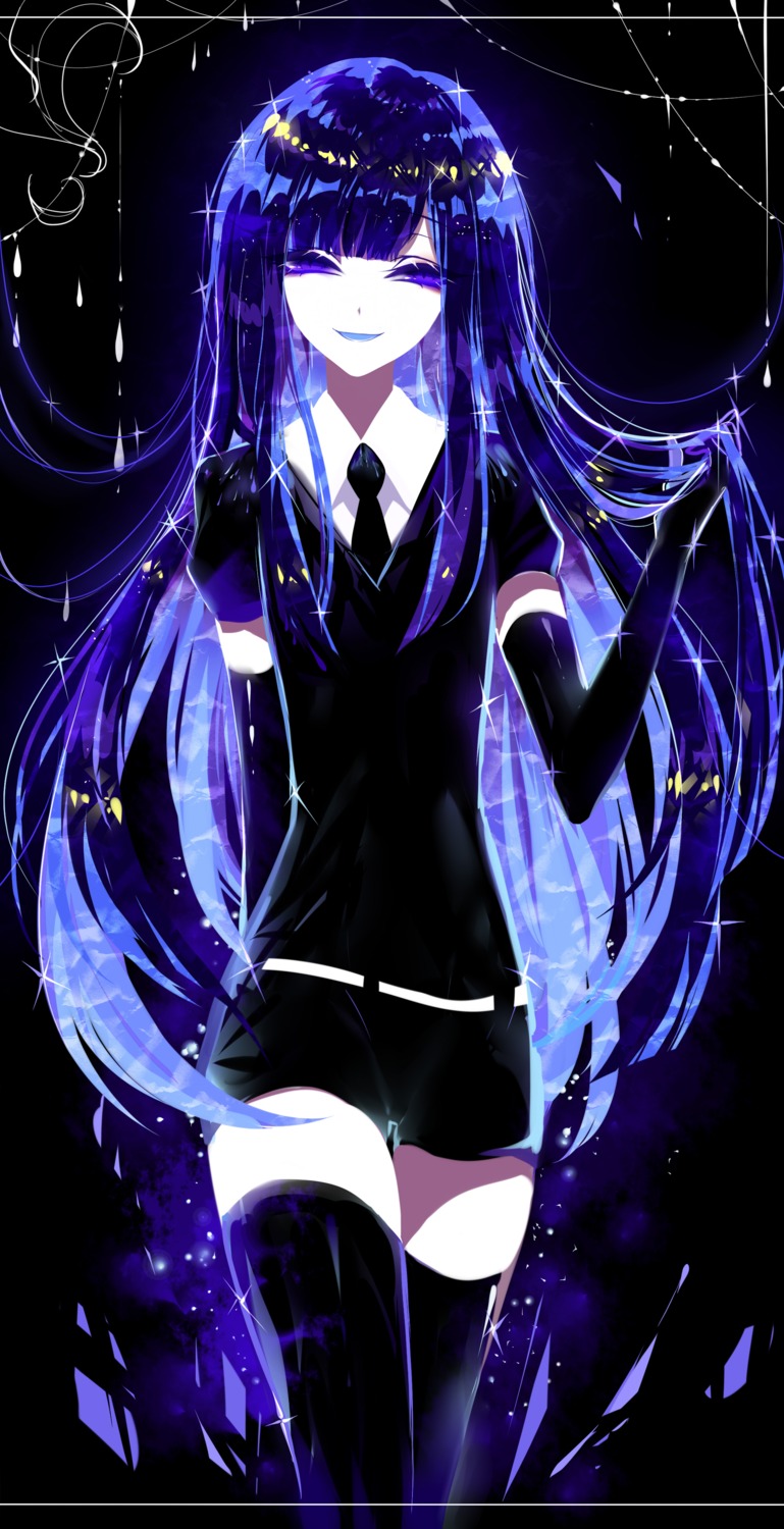 houseki_no_kuni, lapis_lazuli_(houseki_no_kuni), sheya, thighhighs