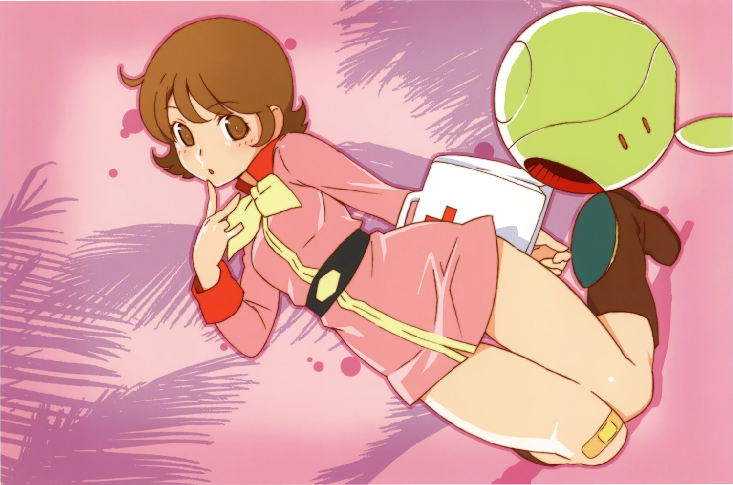 bandaid, fraw_bow, gundam, haro, mobile_suit_gundam, uniform, watanabe_akio