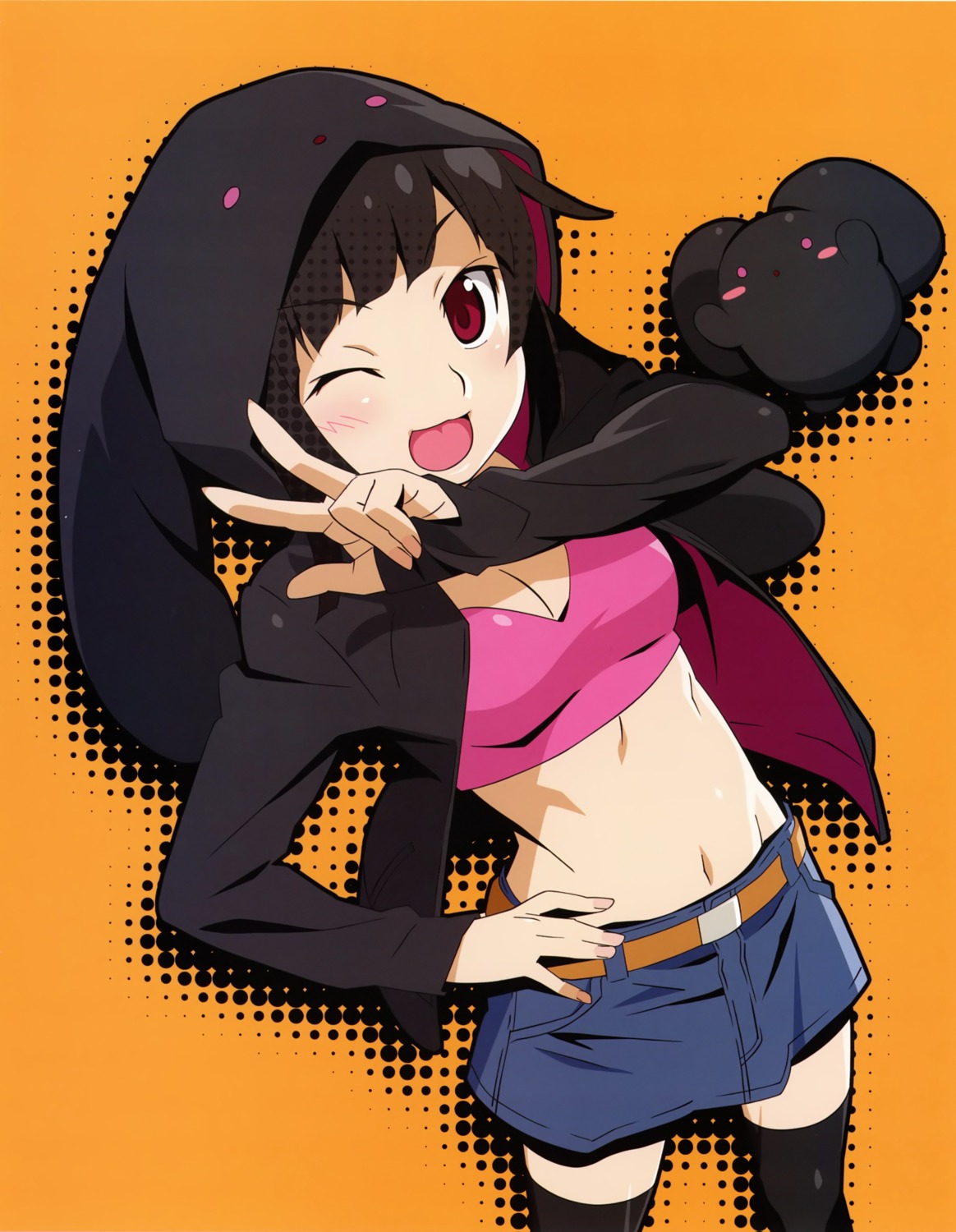 cleavage, darth_wooser, len_(wooser_no_sono_higurashi), thighhighs, watanabe_akio, wooser_no_sono_higurashi