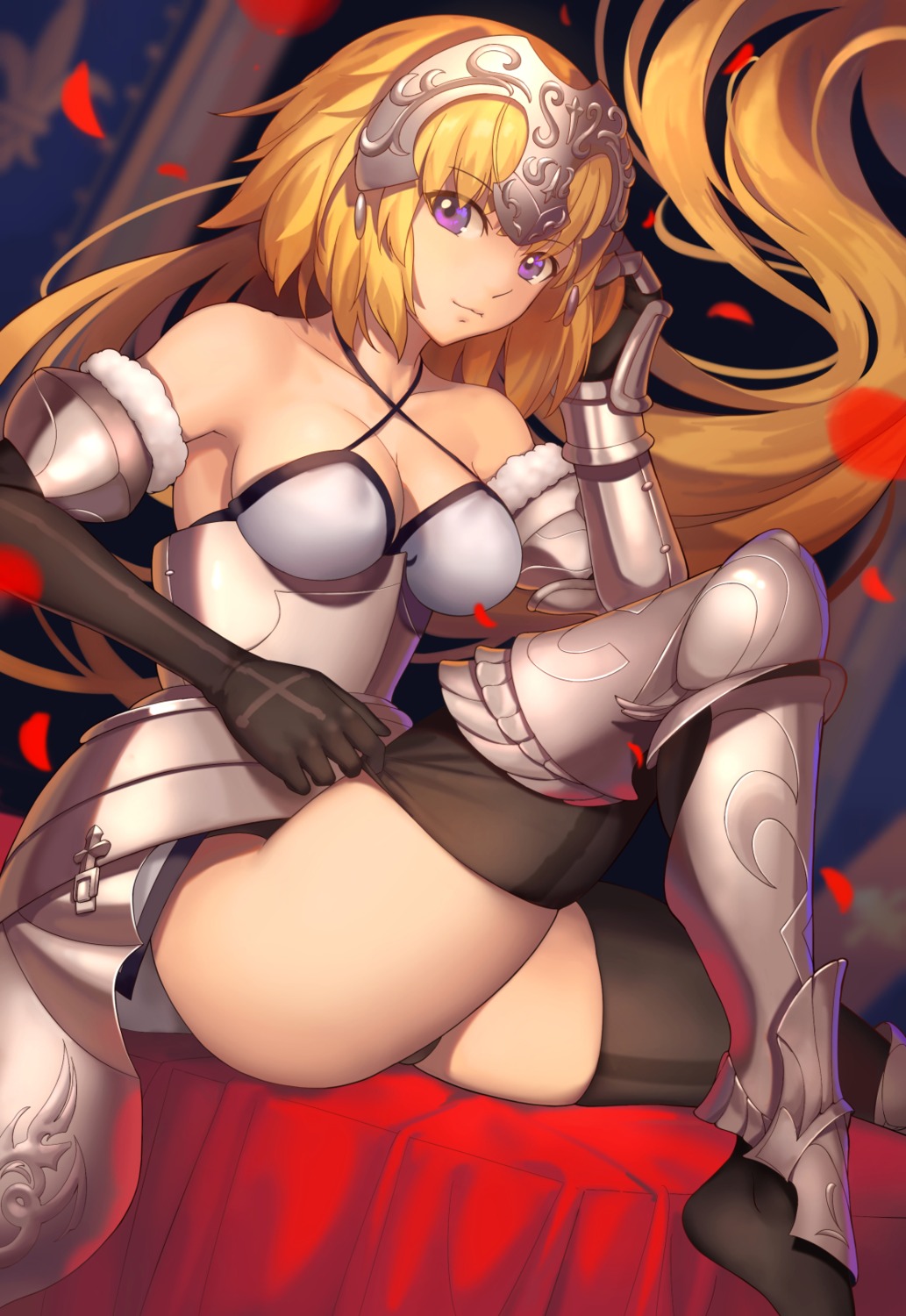 armor, cleavage, fate/apocrypha, fate/grand_order, fate/stay_night, jeanne_d'arc, jeanne_d'arc_(fate), pantsu