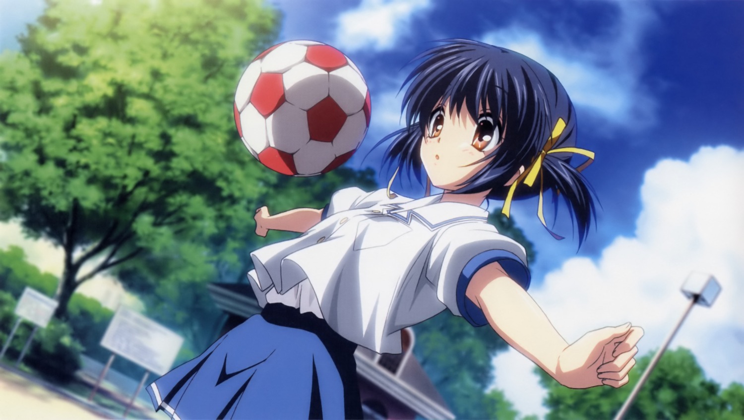 clannad, seifuku, soccer, sunohara_mei