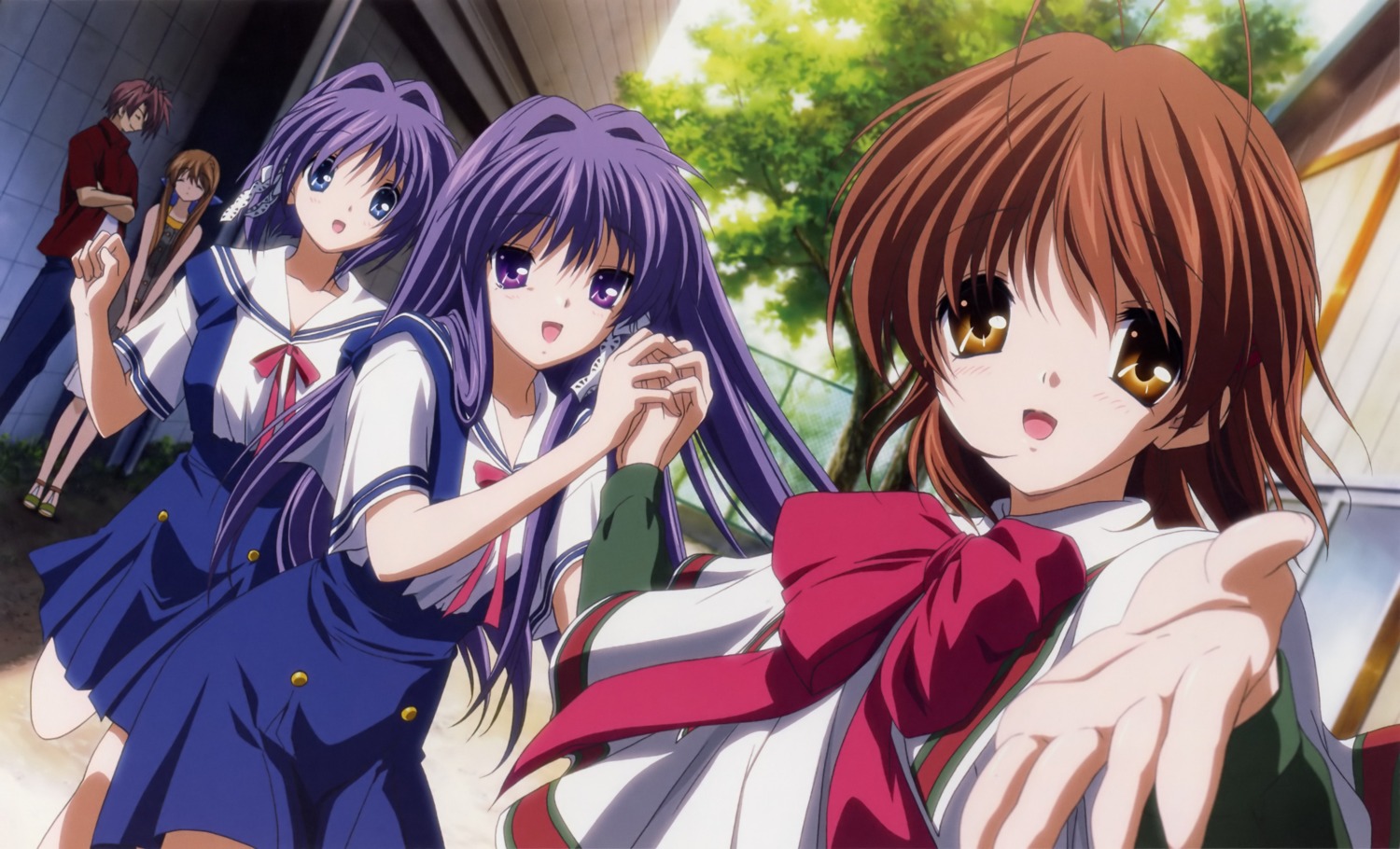 clannad, clannad_after_story, fujibayashi_kyou, fujibayashi_ryou, furukawa_akio, furukawa_nagisa, furukawa_sanae, ikeda_kazumi