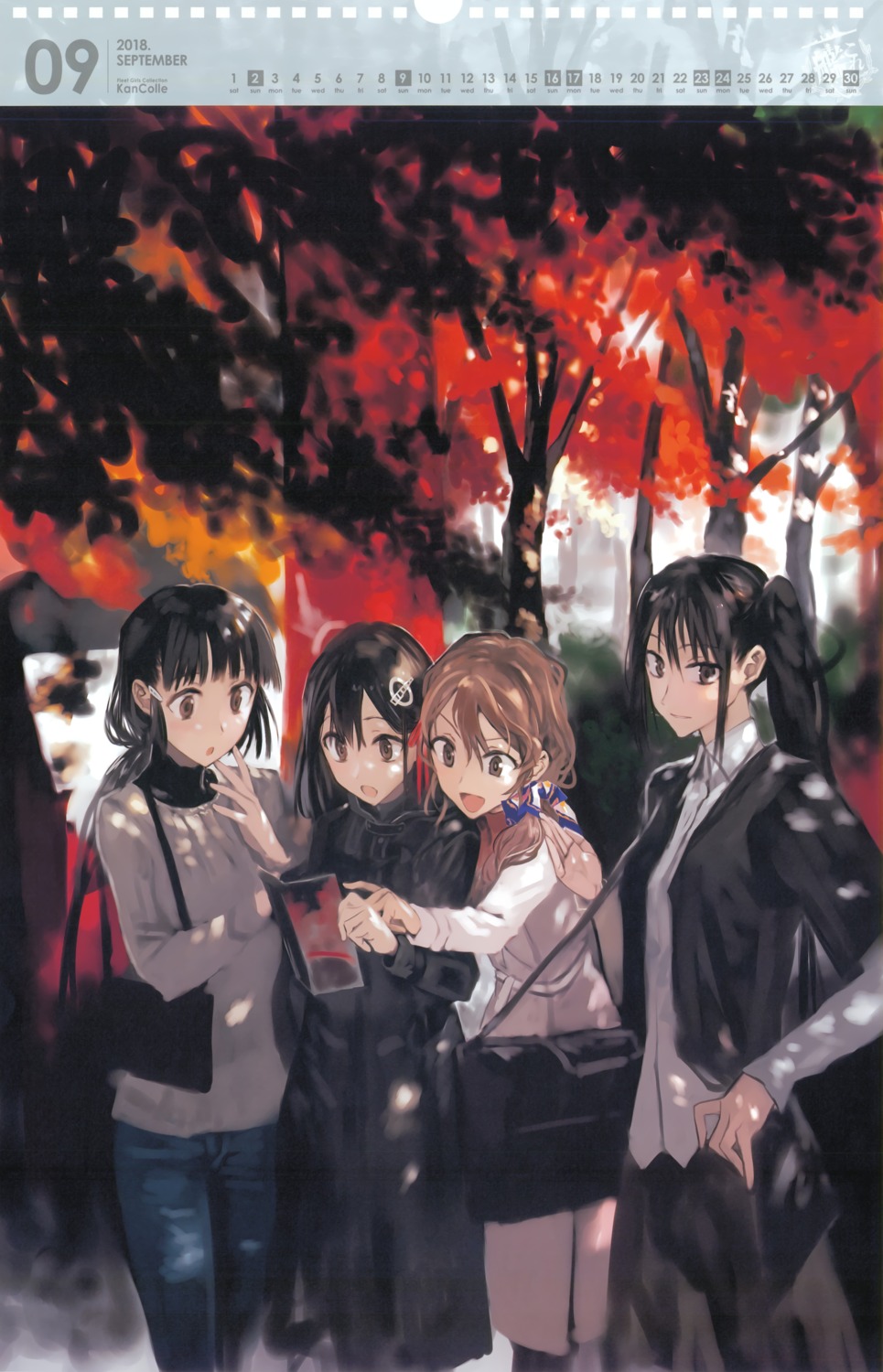 ashigara_(kancolle), bob, calendar, haguro_(kancolle), kantai_collection, myoukou_(kancolle), nachi_(kancolle), sweater