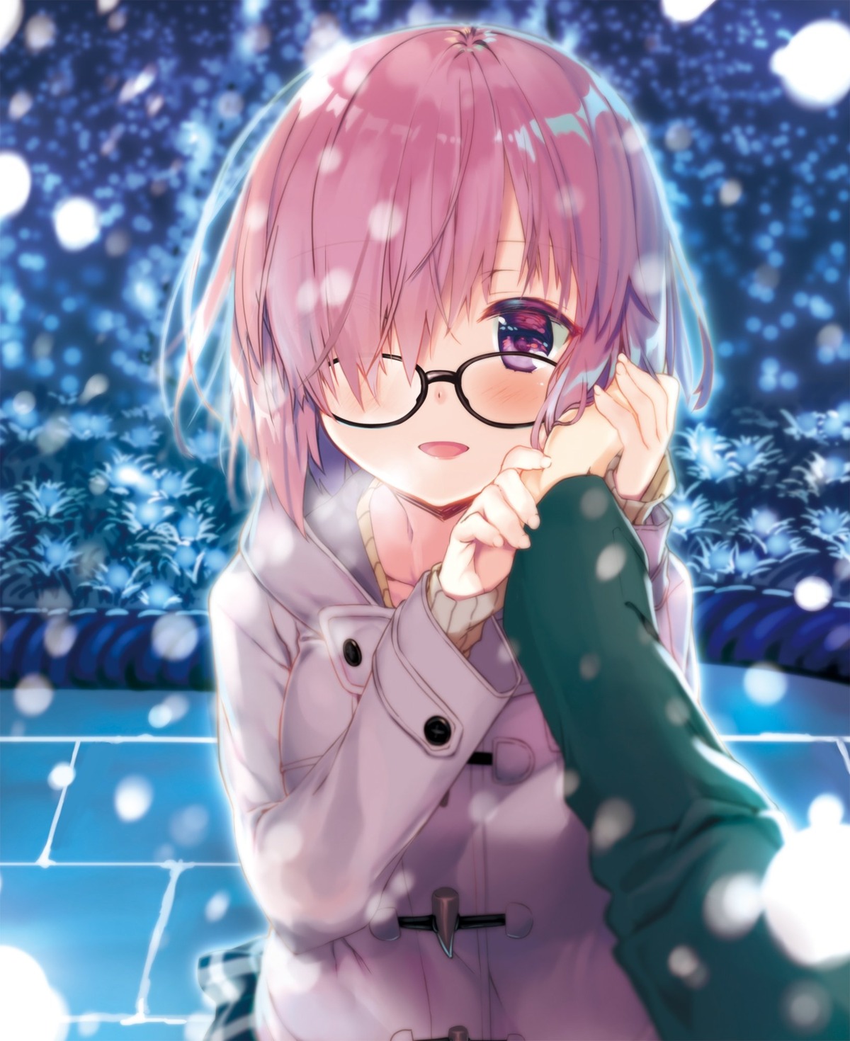 fate/grand_order, kagome, mash_kyrielight, megane, sweater