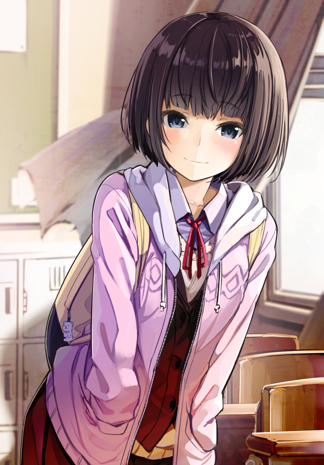 musk_tiger, seifuku, sweater