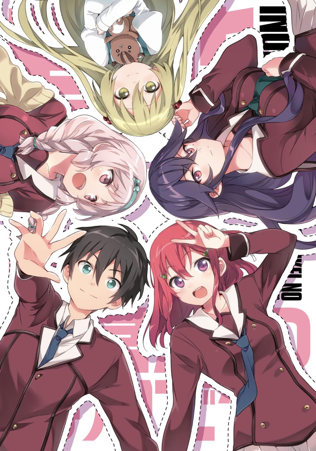 andou_jurai, himeki_chifuyu, inou-battle_wa_nichijou-kei_no_naka_de, kanzaki_tomoyo, kushikawa_hatoko, seifuku, takanashi_sayumi