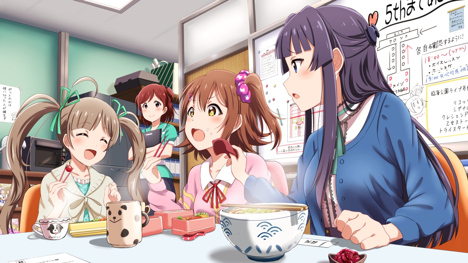 aoba_misaki, hakozaki_serika, kasuga_mirai, mogami_shizuka, seifuku, shiokazunoko, sweater, the_idolm@ster, the_idolm@ster_million_live!