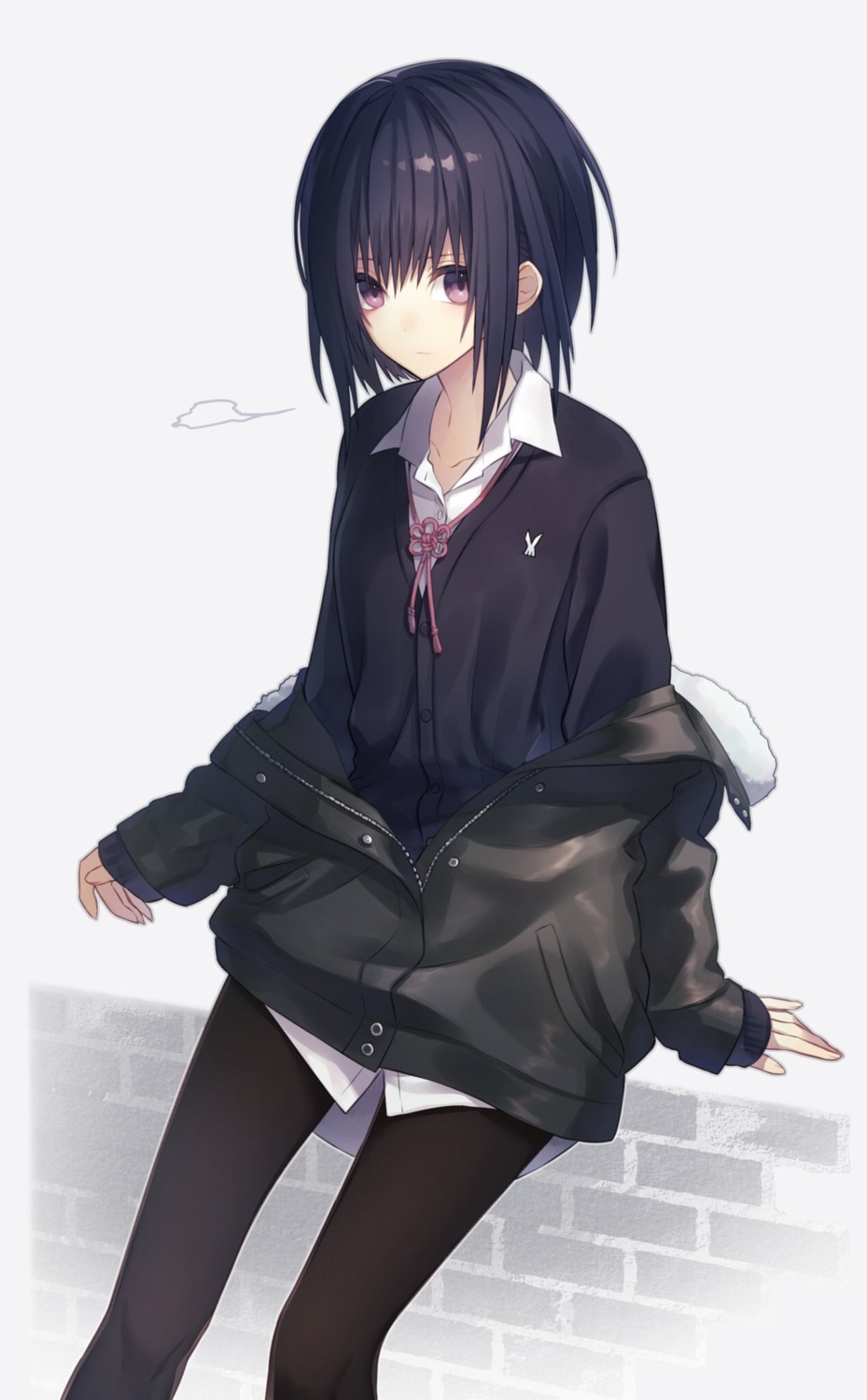 natsu_tora, pantyhose, seifuku, sweater